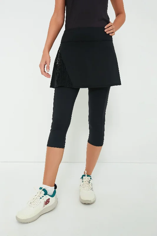 Deal of the Day Black Jesse Skirted Capri