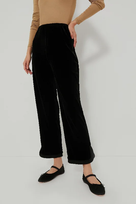 Doorbuster Deal Black Velour Jojo Pants