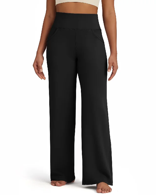 Super Sale Fleece Lined High-Waist Loose Casual Pants 33