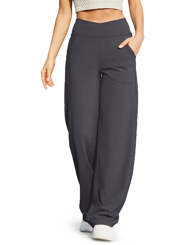 Act Fast Wide Leg High-Waist Casual Pants 29''