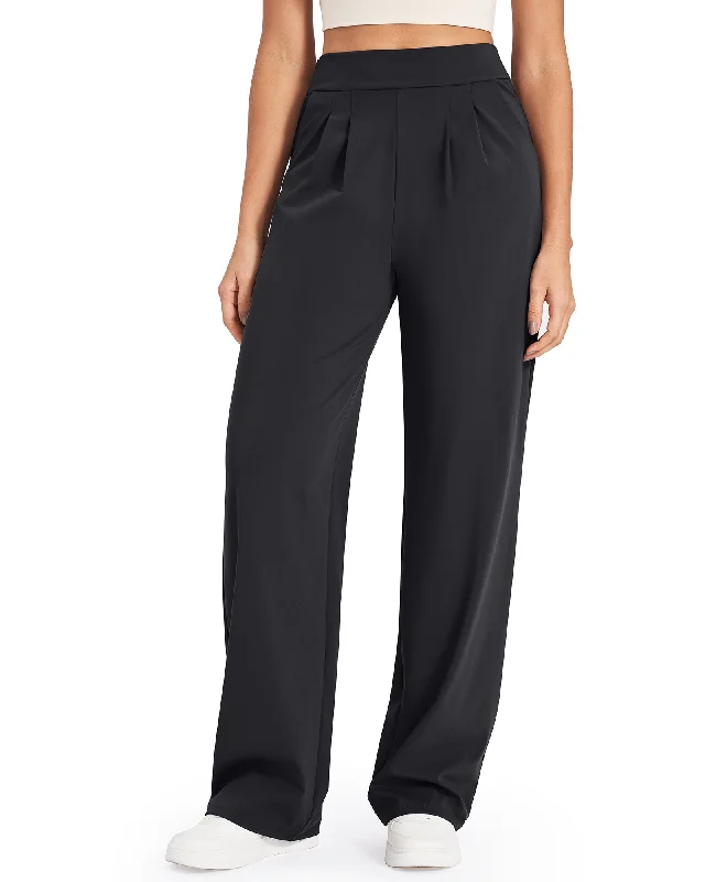 Deal Frenzy High-Waist Work Wide Leg Pants 27