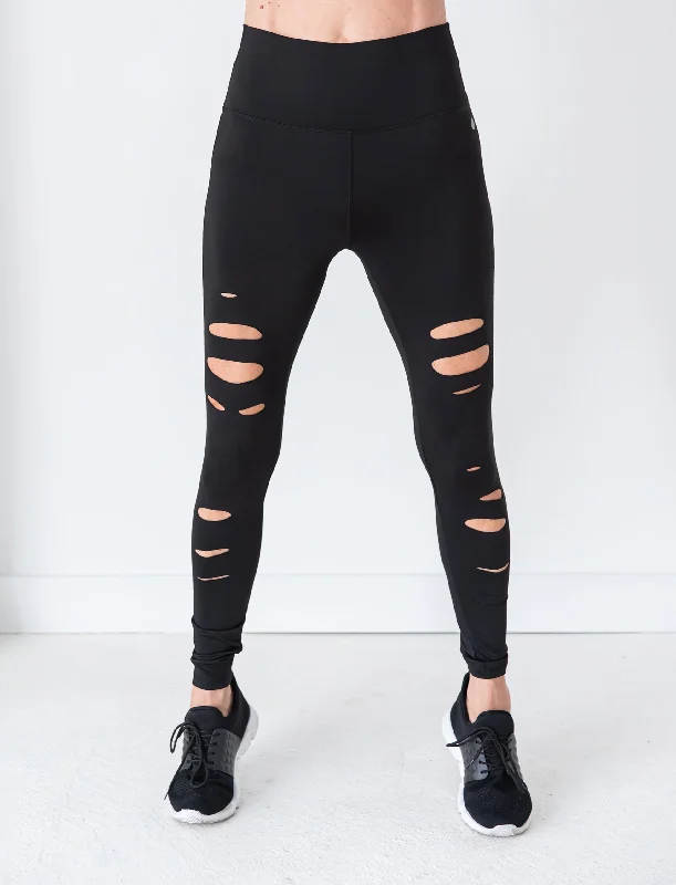 Don't Wait LADIES HIGH RISE DISTRESSED LEGGING