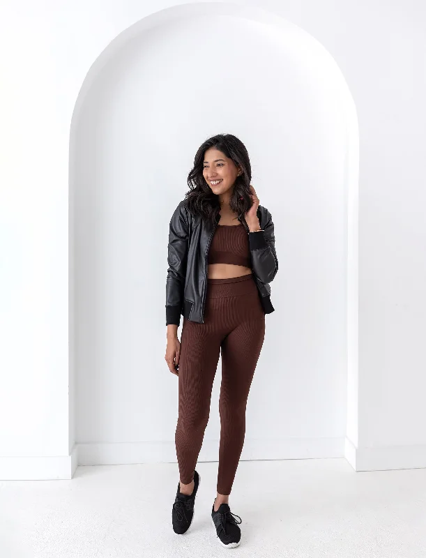 Online Only LADIES SEAMLESS RIB LEGGING