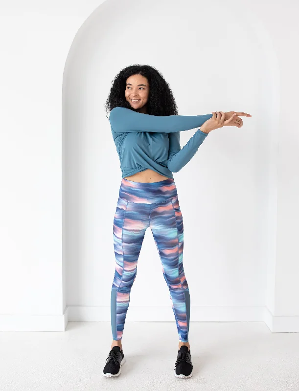 Steals and Deals LADIES SIDE POCKET LEGGING WITH MESH