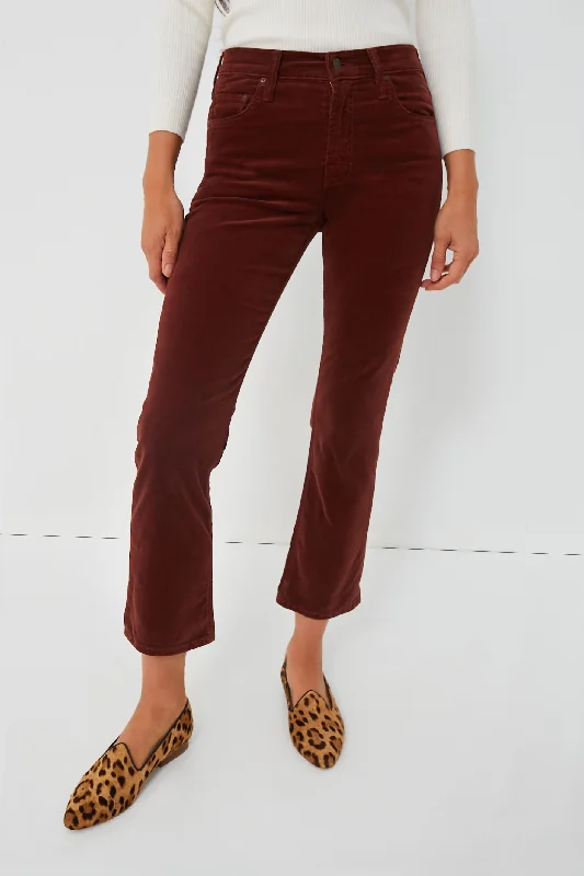 Anniversary Sale Rum Raisin Corduroy Mid Rise Rider Ankle