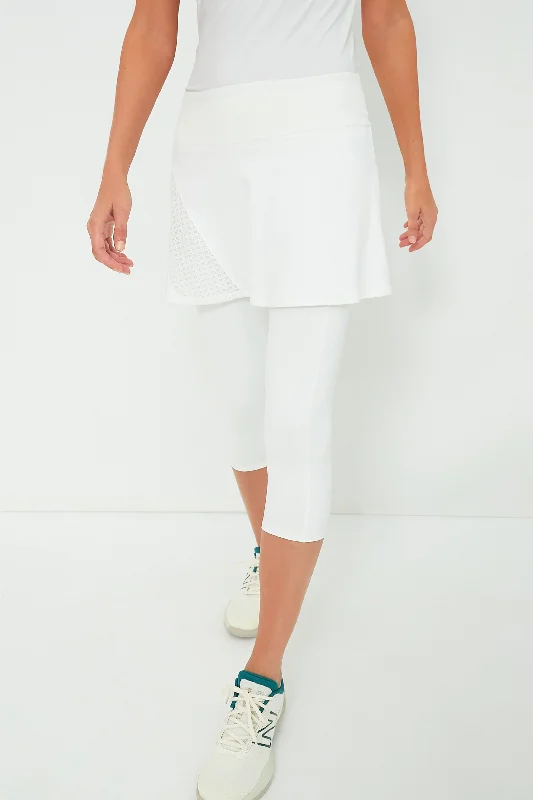Massive Deals White Jesse Skirted Capri