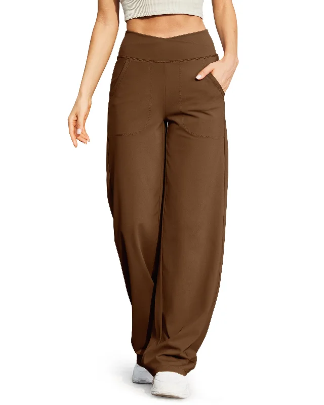 Buy Now Wide Leg High-Waist Casual Pants 31'
