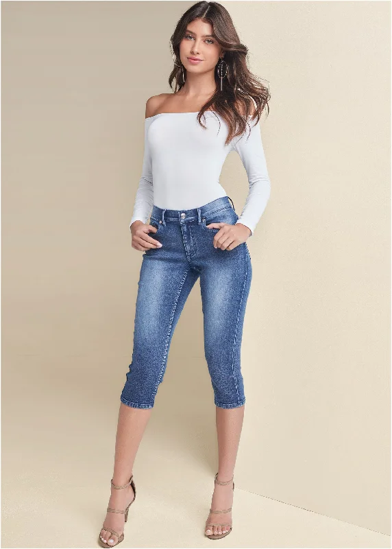 Exclusive Preview Cindy Capri Jeans - Medium Wash