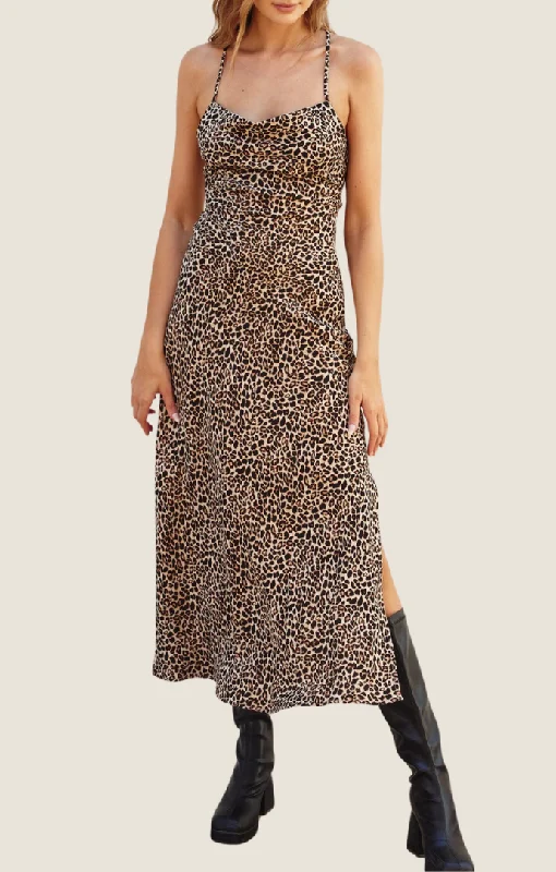 Sale Event Aida Natural Printed Midi Dress