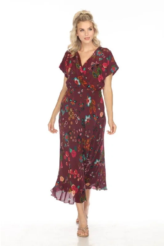 Special Savings Johnny Was Adriana Connie Silk Maxi Dress C30623BO Boho Chic