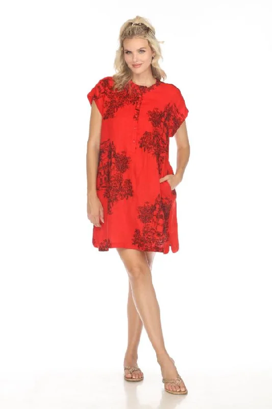 Exclusive Offers Johnny Was Biya Hollies House Linen Mini Dress B39224 Boho Chic