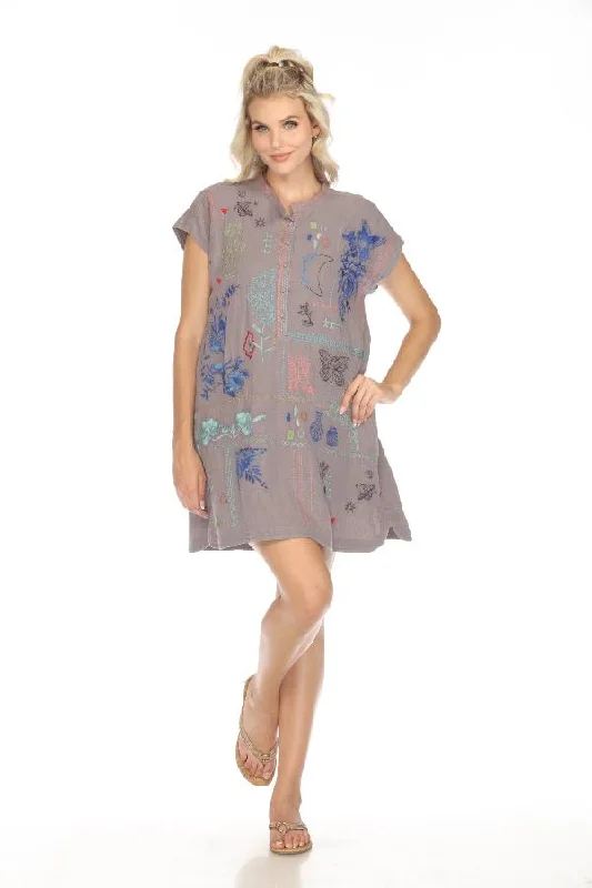 Flash Deals Johnny Was Biya Nahmad Embroidered Tunic Dress B38223 Boho Chic *