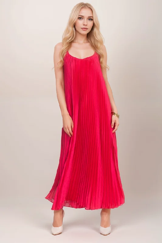 Quick Sale Johnny Was Jade Tye Pleated Pink Maxi Dress L38724 Boho Chic