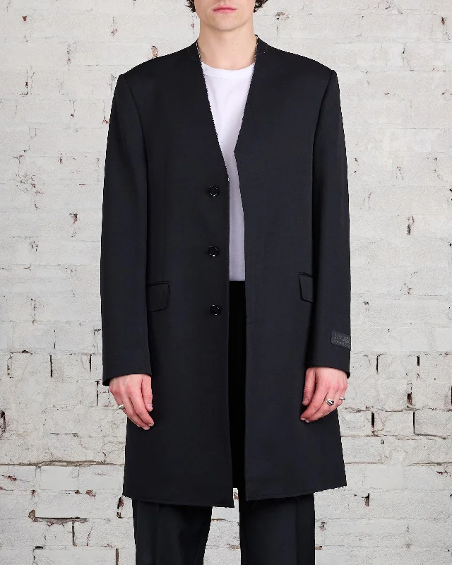 MM6 Maison Margiela Raw Edge Jacket Black