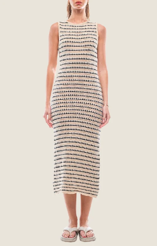 Markdowns Nadine Beige Crochet Dress