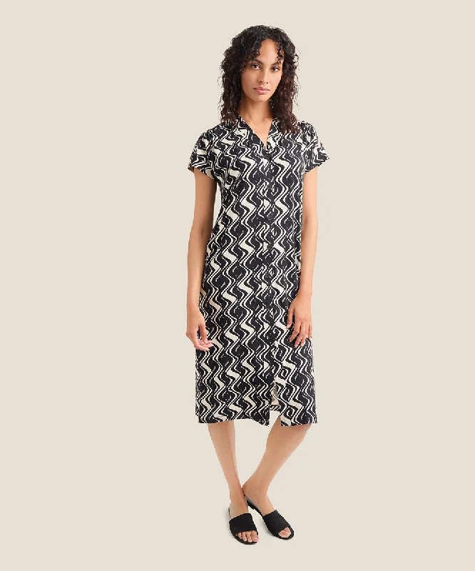 Savings Event Odera Cuff Sleeve Dress
