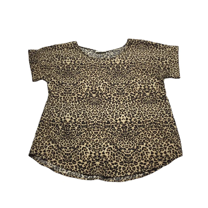 Clearance Items Animal Print Top Short Sleeve Entro, Size M
