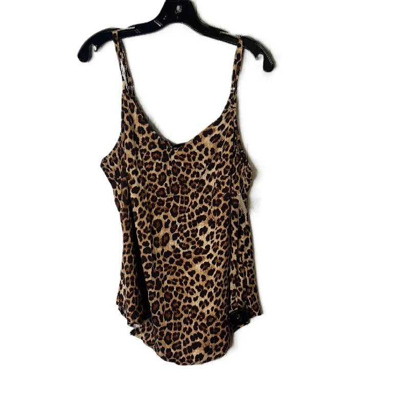 Stock Clearance Animal Print Top Sleeveless By Torrid, Size: M