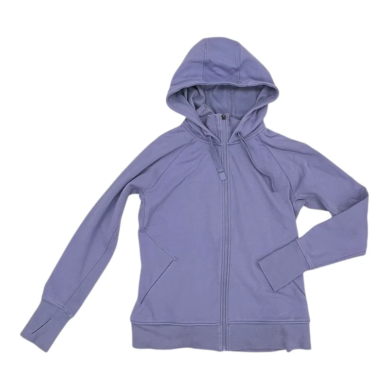 Instant Discount Athletic Jacket By Athleta In Purple, Size:L