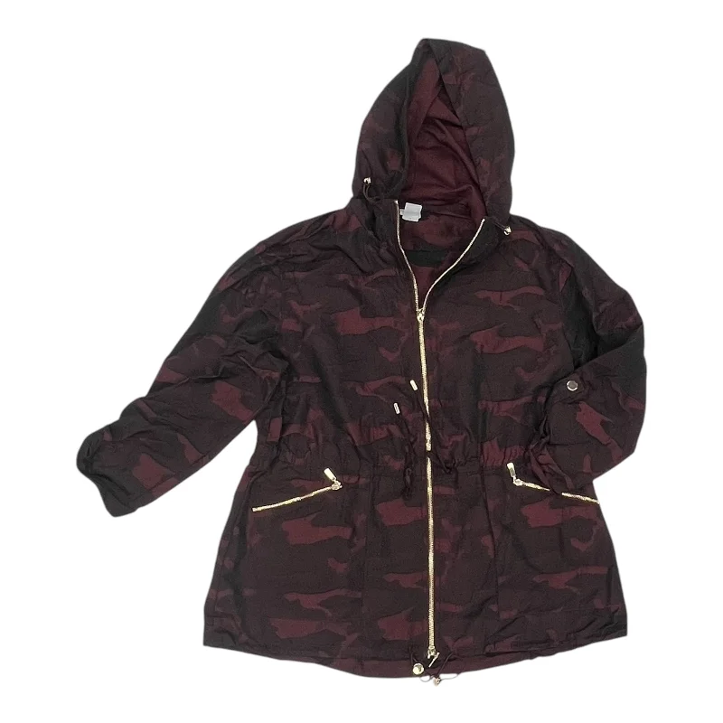 Bonus Savings Athletic Jacket By Chicos In Camouflage Print, Size:M