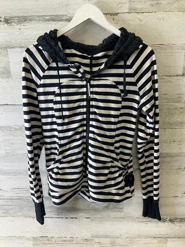 Price Fest Athletic Jacket By Lululemon In Black & White, Size: 6