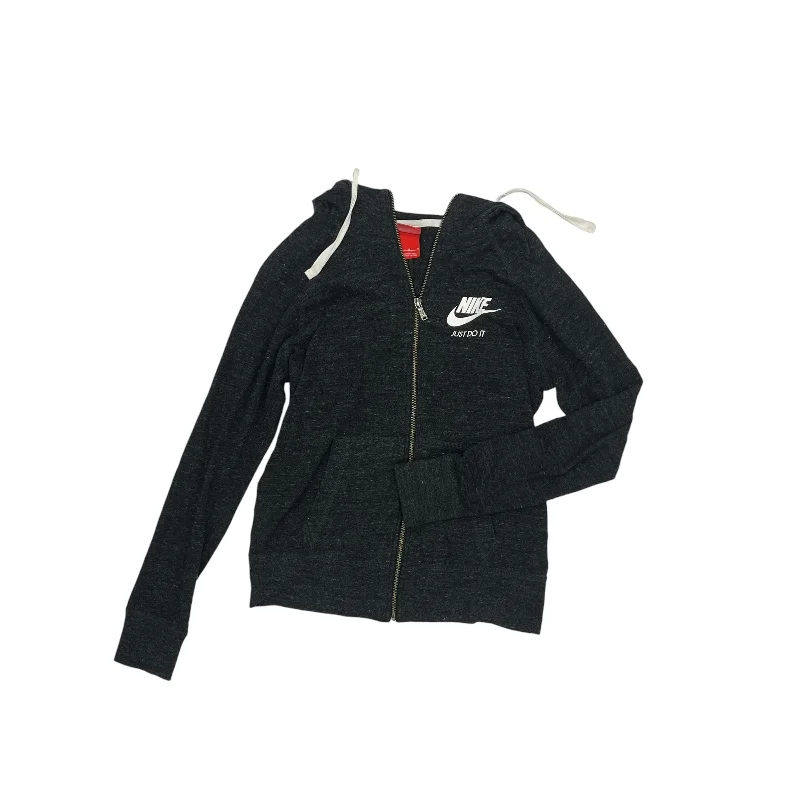 Fantastic Offers Athletic Jacket By Nike Apparel In Grey, Size:M