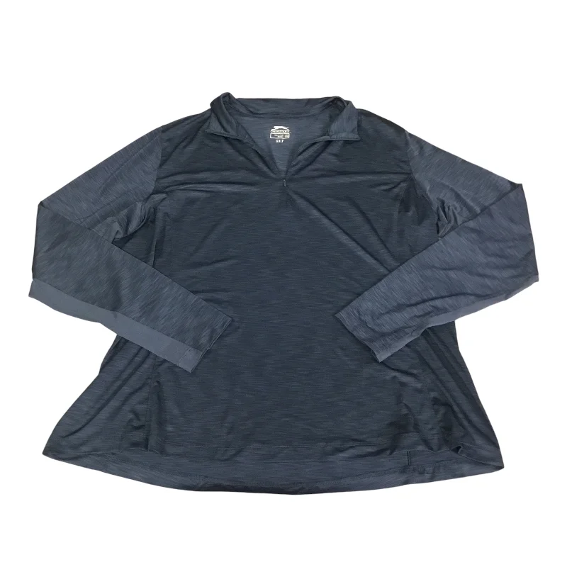Weekend Flash Sale Athletic Jacket By Slazenger In Blue, Size: 2x