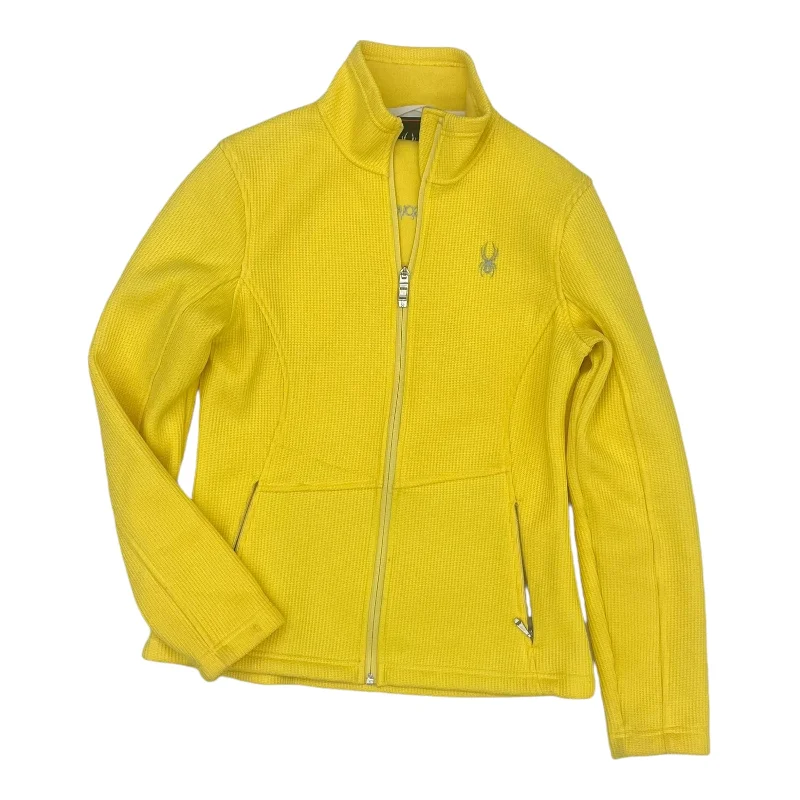 Super Deal Athletic Jacket By Spyder In Yellow, Size:M