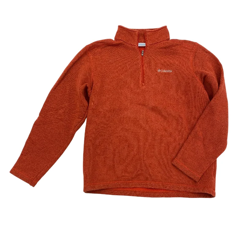 New Deals Athletic Sweatshirt Collar By Columbia In Orange, Size:M