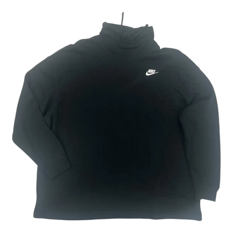 Discount Mania Athletic Sweatshirt Collar By Nike Apparel In Black, Size:L