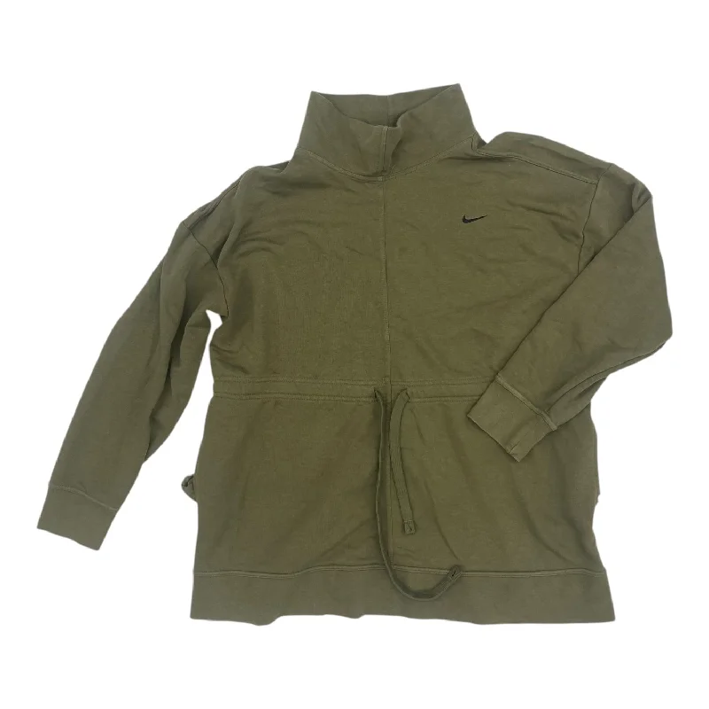 New Markdowns Athletic Sweatshirt Collar By Nike Apparel In Green, Size:Xxl