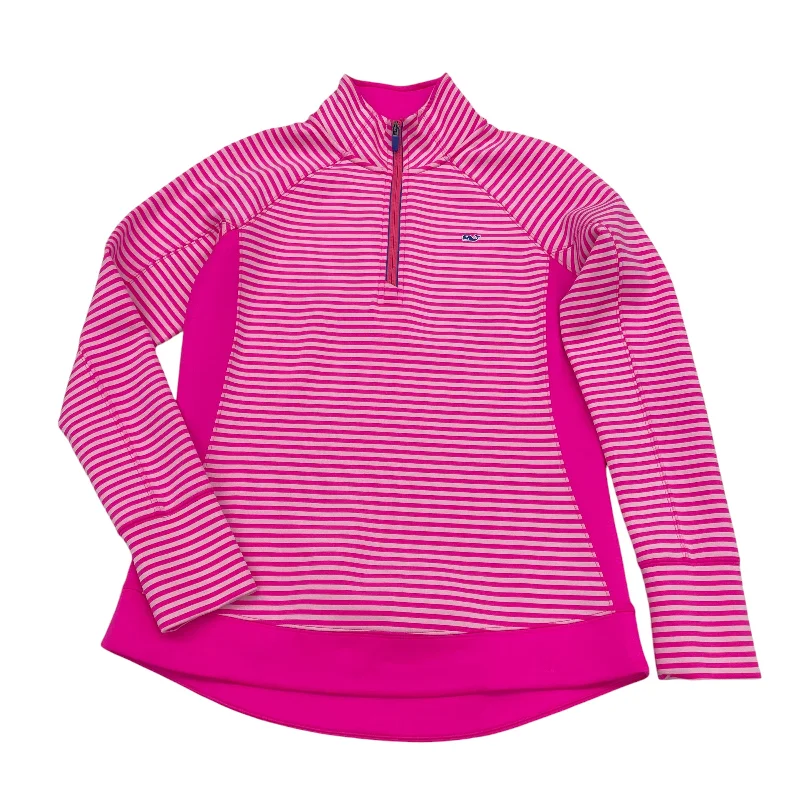 Markdowns Athletic Sweatshirt Collar By Vineyard Vines In Pink, Size:S