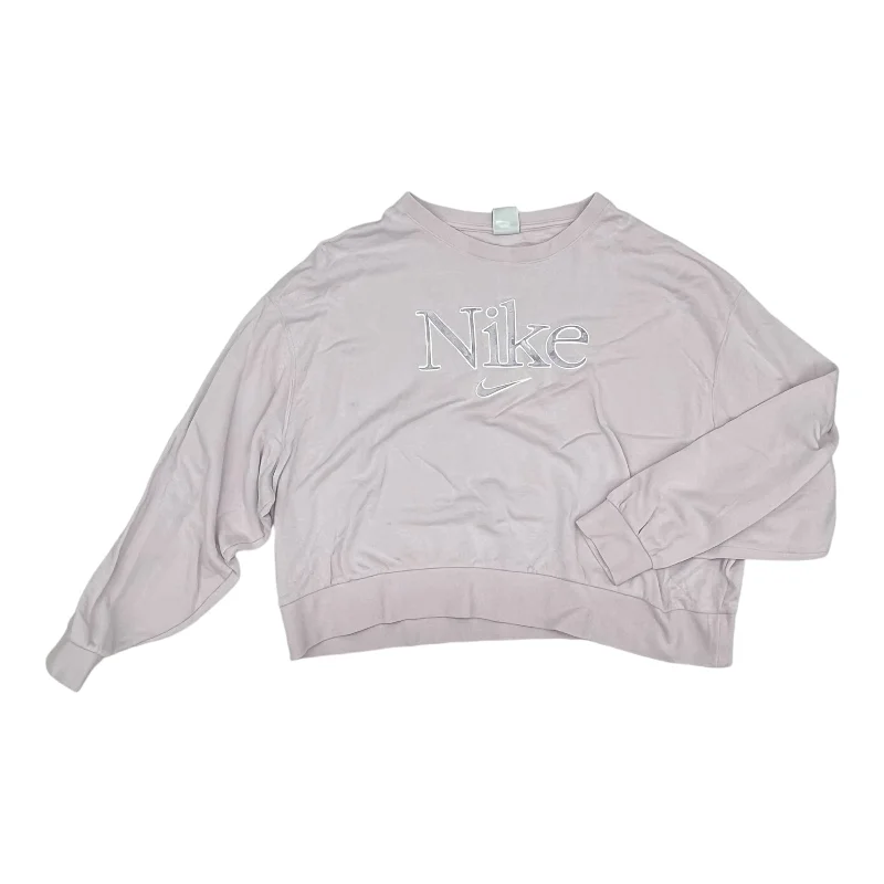 Limited Stock Athletic Sweatshirt Crewneck By Nike Apparel In Purple, Size:1X