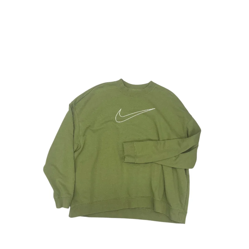 Flash Sale Athletic Sweatshirt Crewneck By Nike In Green, Size:Xl