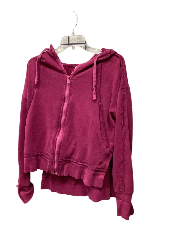 Clearance Sale Athletic Sweatshirt Hoodie By Free People In Purple, Size: Xs