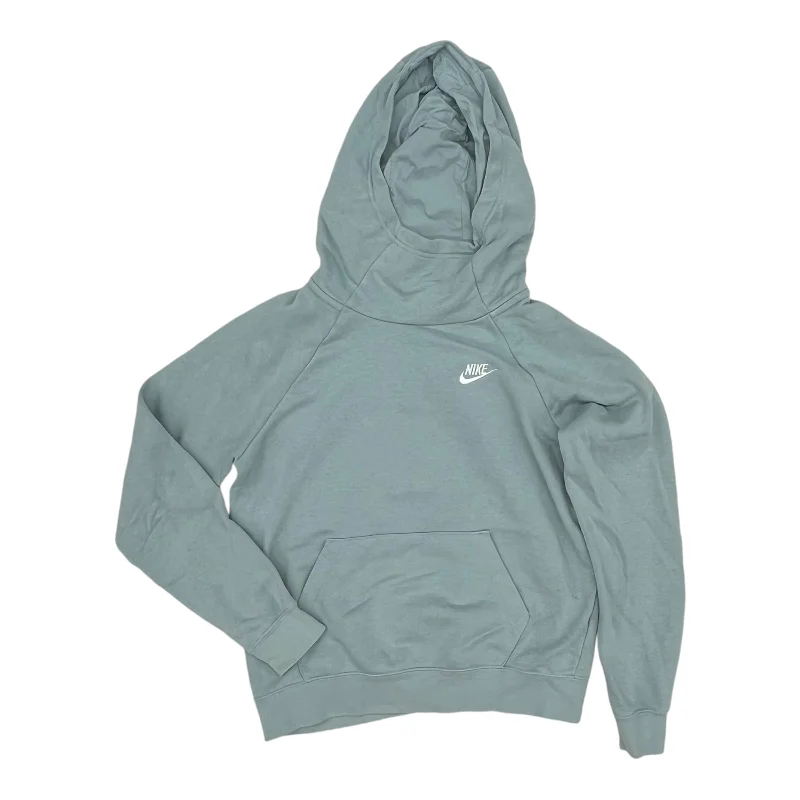 Year-End Clearance Athletic Sweatshirt Hoodie By Nike Apparel In Blue, Size:S