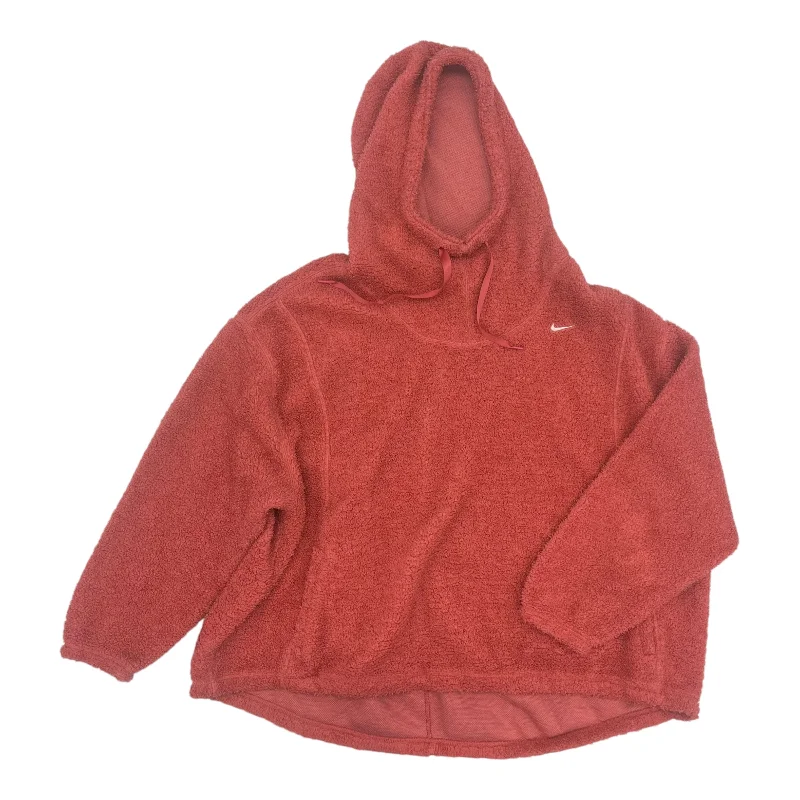 The Best Prices Athletic Sweatshirt Hoodie By Nike Apparel In Pink, Size:3X