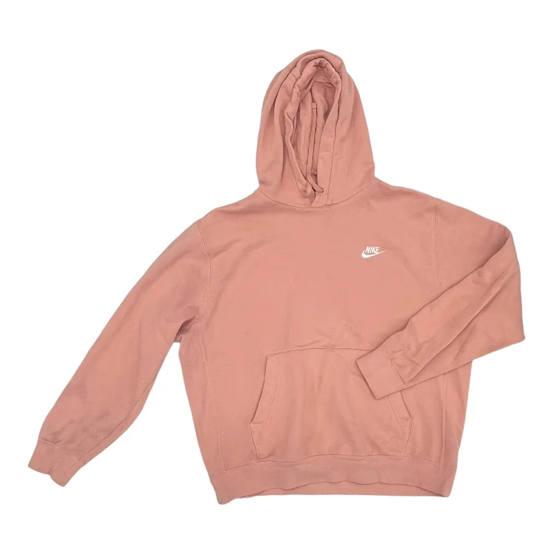 Savings Galore Athletic Sweatshirt Hoodie By Nike Apparel In Pink, Size:L