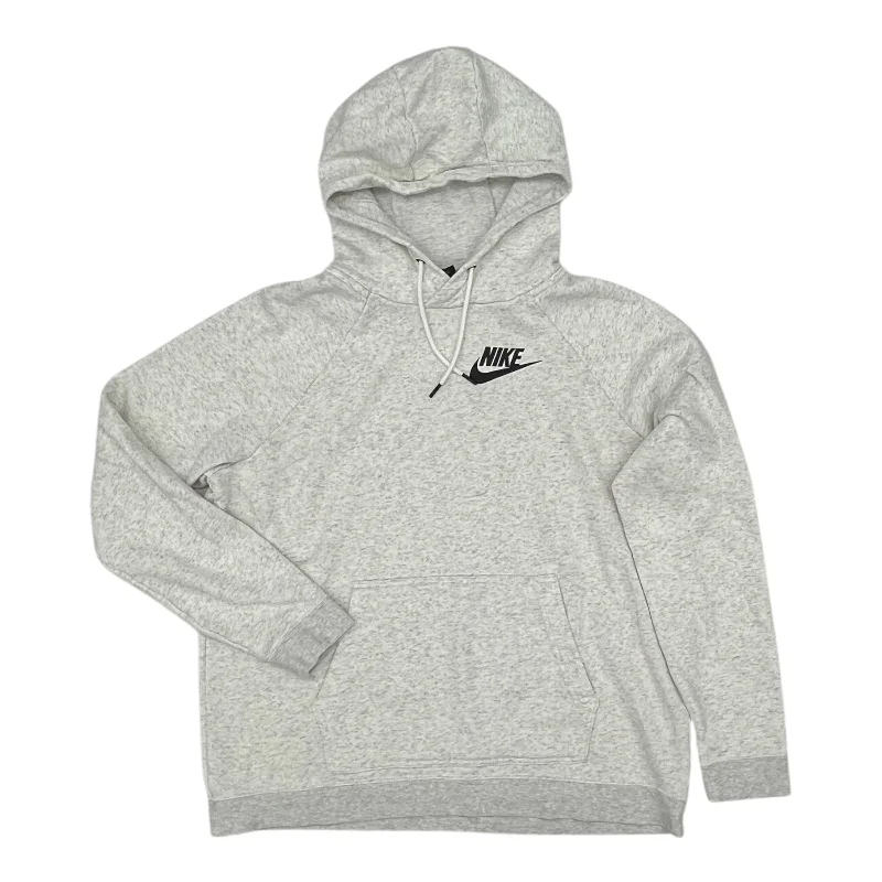 Clearance Items Athletic Sweatshirt Hoodie By Nike In Cream, Size:Xl