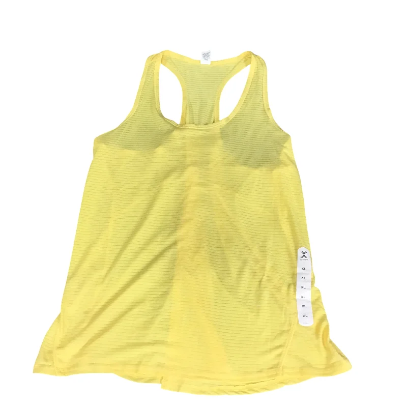Exclusive Offers Athletic Tank Top By Xersion In Yellow, Size: Xl