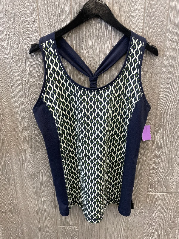 Deal Alert Athletic Tank Top By Zenergy By Chicos In Blue, Size: L