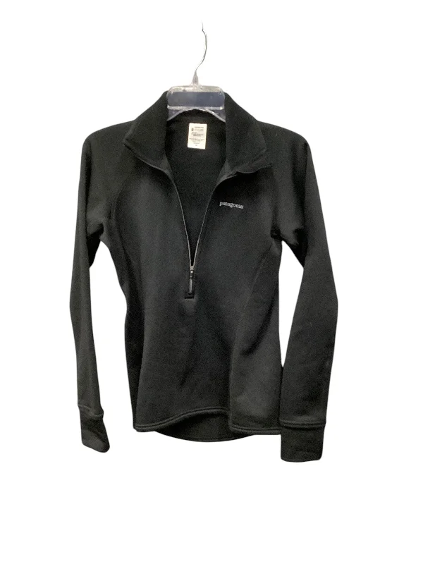 Special Promotion Athletic Top Long Sleeve Collar By Patagonia In Black, Size: S