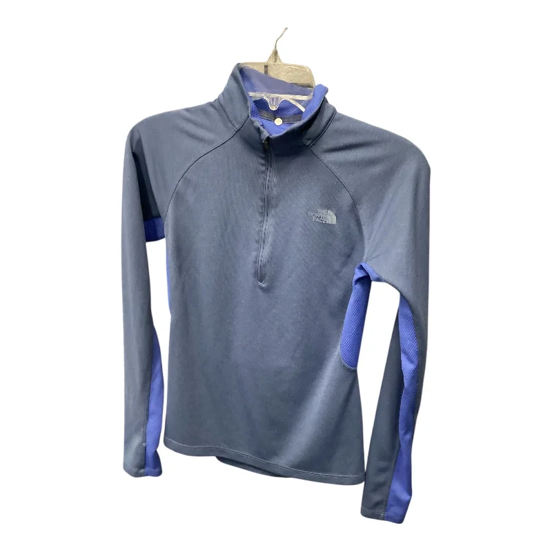 New Markdowns Athletic Top Long Sleeve Crewneck By The North Face In Blue, Size: Xs
