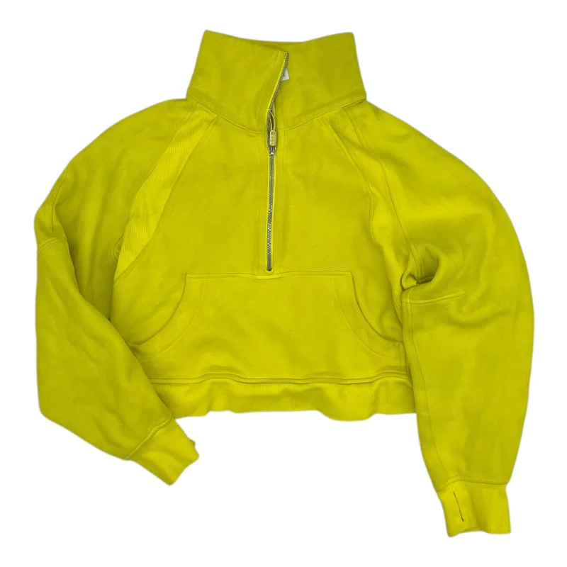 Hurry In Athletic Top Ls Collar By Lululemon In Yellow, Size:M