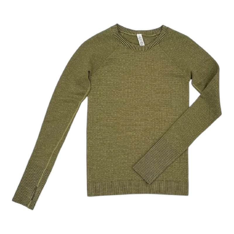 Unmissable Offer Athletic Top Ls Crewneck By Lululemon In Green, Size:S