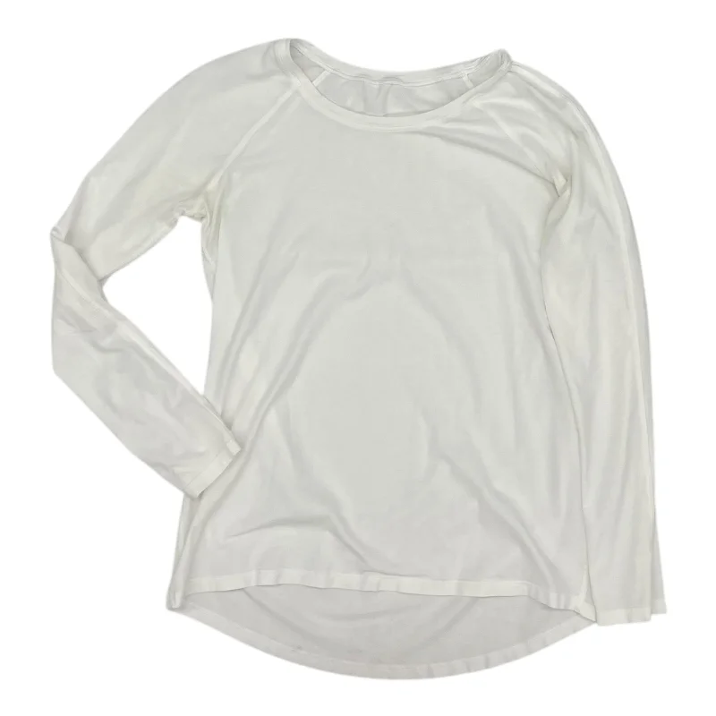Extra Discounts Athletic Top Ls Crewneck By Lululemon In White, Size:Xs