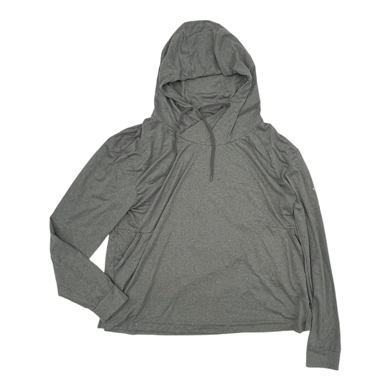 Online Specials Athletic Top Ls Hoodie By Columbia In Grey, Size:Xl