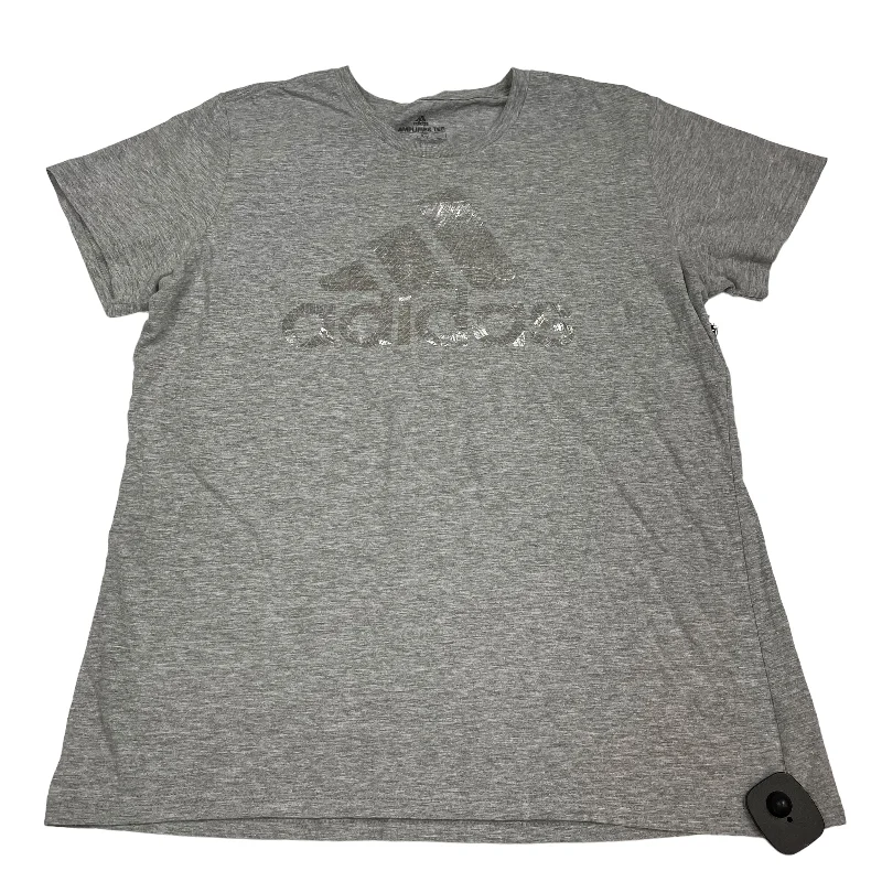 Reduced Prices Athletic Top Short Sleeve By Adidas  Size: L