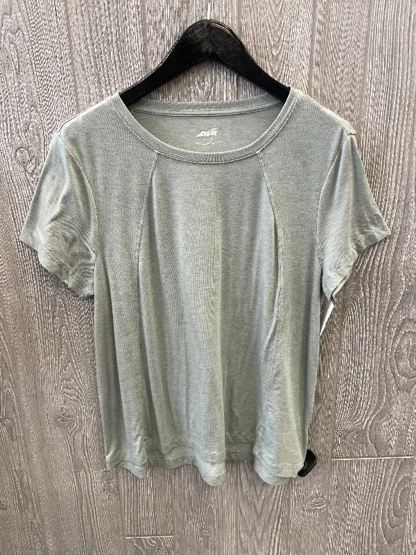 Super Bargain Athletic Top Short Sleeve By Avia In Green, Size: L