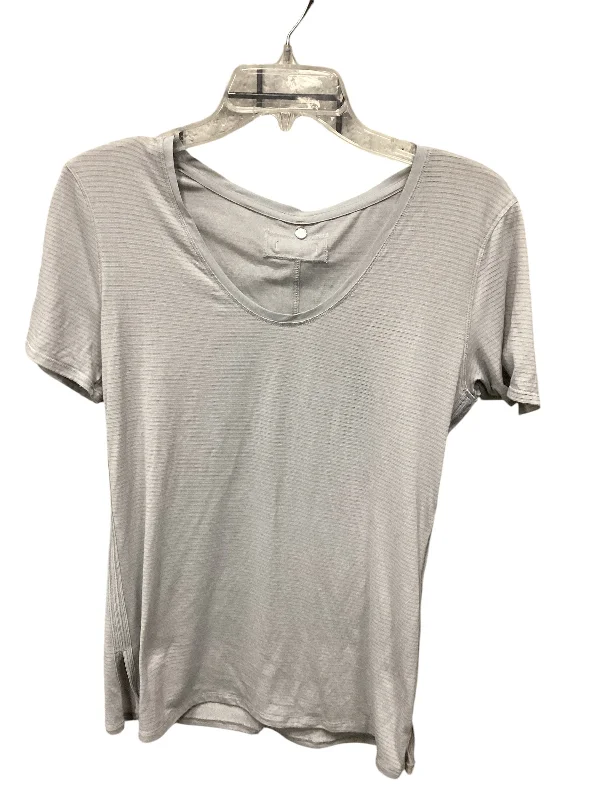 Price Drop Athletic Top Short Sleeve By Lululemon In Grey, Size: S